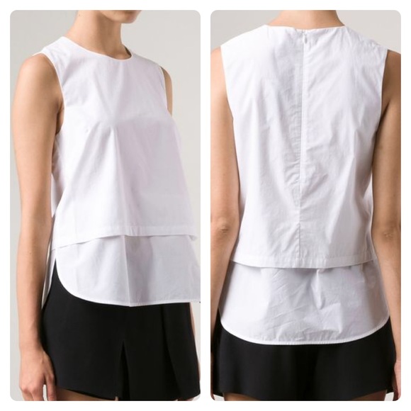 🎉HP🎉Theory White Hodal Sheltered Top - Picture 2 of 8